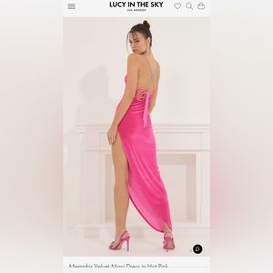 Pink maxi dress